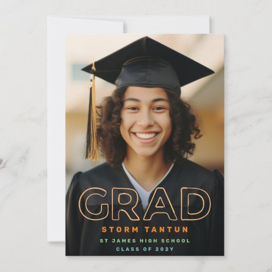 LINIE HOLLOW GRAD | Benutzerdefiniertes Foto 2023 Ankündigung (Vorderseite)