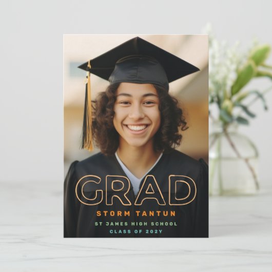 LINIE HOLLOW GRAD | Benutzerdefiniertes Foto 2023 Ankündigung (Stehend Vorderseite)