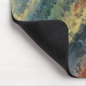 "Linie in der Zeit" abstrakte Kunst MousePad (Ecke)