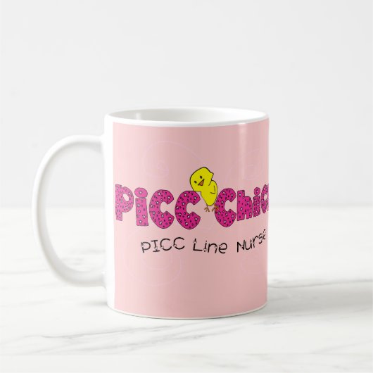 Linie Krankenschwester-Geschenke PICC Küken-PICC Kaffeetasse (Links)