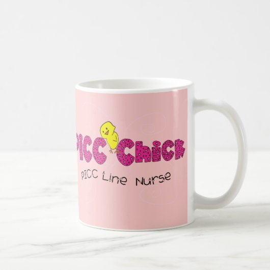 Linie Krankenschwester-Geschenke PICC Küken-PICC Kaffeetasse (Rechts)