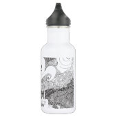 Linie Kunst-Interpretation der sternenklaren Edelstahlflasche (Rechts)