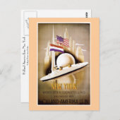 Linie New York Hollands Amerika Postkarte (Vorne/Hinten)