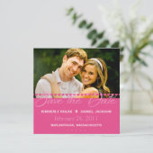 Linie o' Herz Save The Date (Stehend Vorderseite)