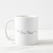 Linie Reiter-Vorlagen-Logo Kaffeetasse (Links)