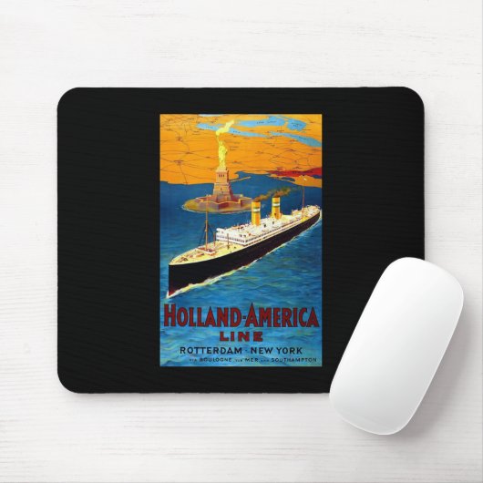 Linie Rotterdam New York Hollands Amerika Mousepad (Mit Mouse)