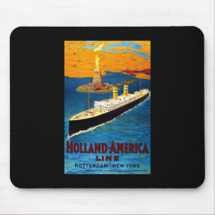 Linie Rotterdam New York Hollands Amerika Mousepad