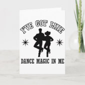 Linie Tanz-Entwürfe Karte (Vorderseite)