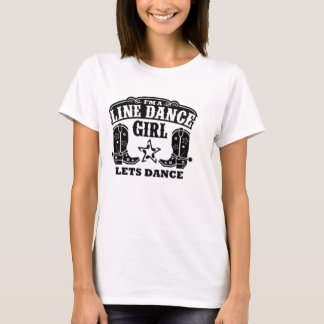 Linie Tanz-Mädchen T-Shirt