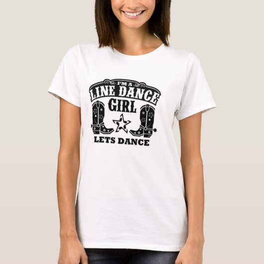 Linie Tanz-Mädchen T-Shirt (Vorderseite)