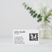 Linie Tanz Visitenkarte (Stehend Vorderseite)