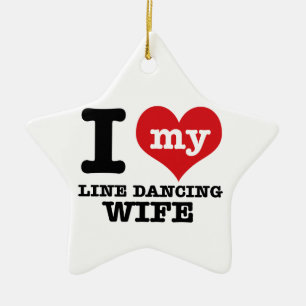 Linie Tanzen Ehefrau Keramik Ornament