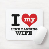Linie Tanzen Ehefrau Mousepad (Mit Mouse)