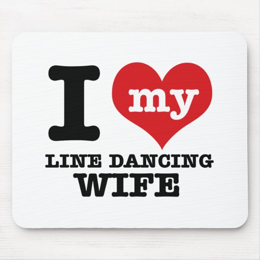 Linie Tanzen Ehefrau Mousepad (Vorne)
