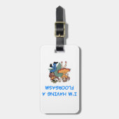 Linie Tanzen Gepäckanhänger (Vorderseite vertikal)