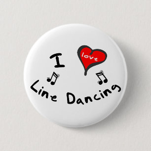 Linie Tanzen-Geschenke - i-Herz-Linie Tanzen Button