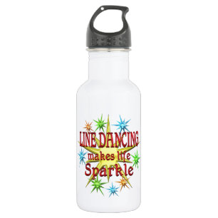 Linie Tanzen-Glitzern Trinkflasche