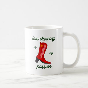 Linie Tanzen ist meine Leidenschaft Kaffeetasse