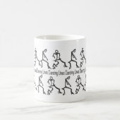 Linie Tanzen Kaffeetasse (Mittel)