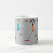 Linie Tanzen Kaffeetasse (Mittel)