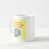 Linie Tanzen Kaffeetasse (Vorderseite Links)