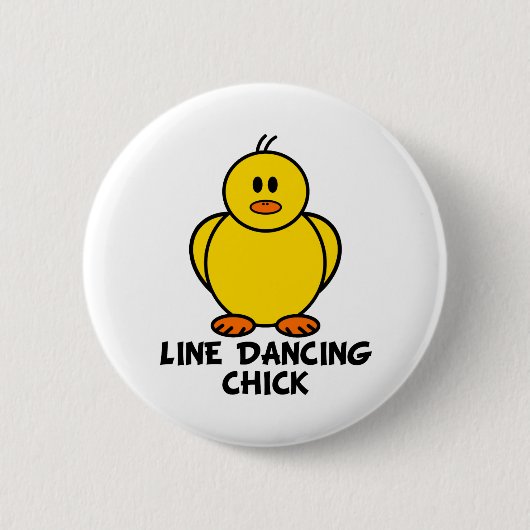 Linie Tanzen-Küken Button (Vorderseite)