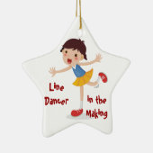 Linie Tänzer in der Herstellung! - Mädchen Keramikornament (Rechts)