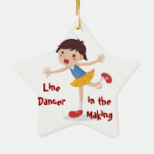 Linie Tänzer in der Herstellung! - Mädchen Keramikornament (Hinten)