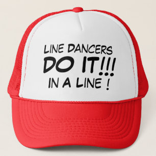 Linie Tänzer tun es in einer Linie! Truckerkappe