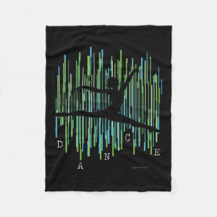 Linie Tänzer (v2) Fleecedecke