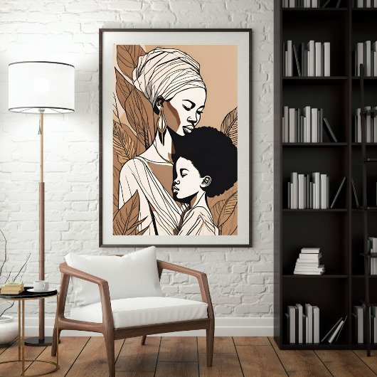 Linie und Soul - Der Geist der afrikanischen Mutte Poster