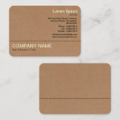 Linie v2 - Creme und Schwarz - Karte (Vorne/Hinten)