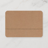 Linie v2 - Creme und Schwarz - Karte (Rückseite)