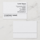 Linie v2 - Schwarz auf Weiß Visitenkarte (Vorne/Hinten)