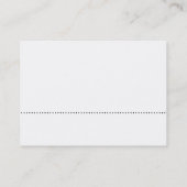 Linie v2 - Schwarz auf Weiß Visitenkarte (Rückseite)