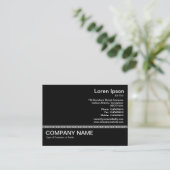 Linie v2 - Schwarz auf Weiß Visitenkarte (Stehend Vorderseite)