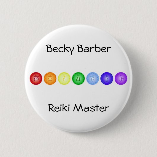Linie von 7 Chakras Button (Vorderseite)