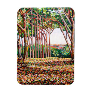 Linie von Bäumen 2009 Magnet