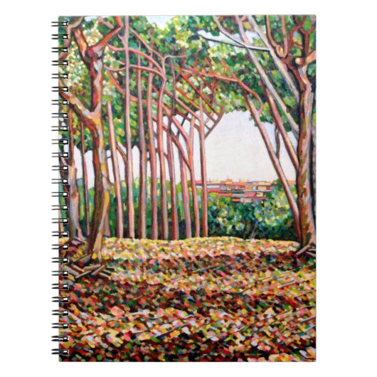 Linie von Bäumen 2009 Notizblock (Vorderseite)