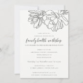 LINIE ZEICHNEND DESERT CACTI ERFOLGREICHE WORKSHOP EINLADUNG (Vorderseite)