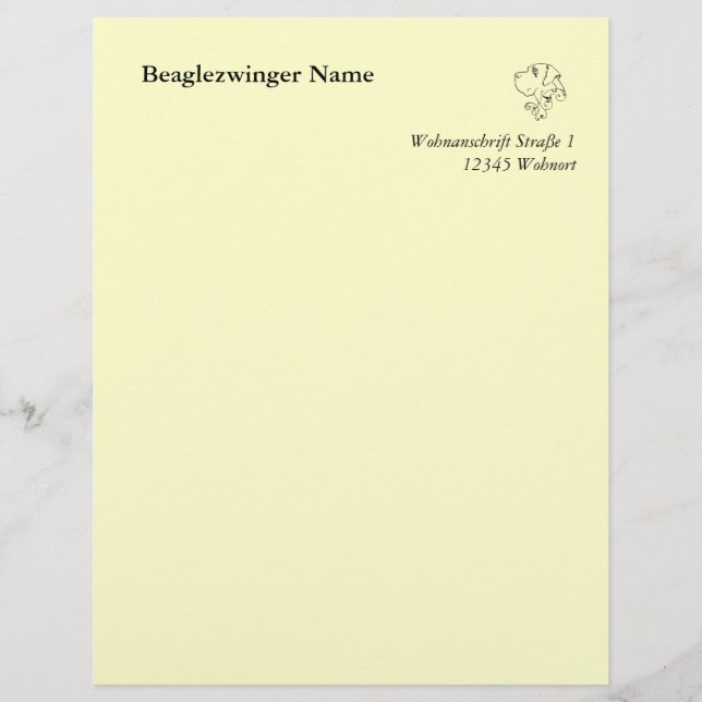Linie Zeichnend großer Dane Head (Vorderseite)
