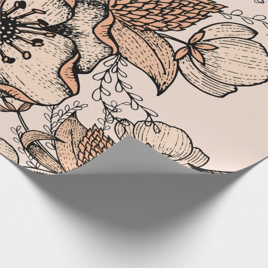 Linie zeichnend nahtloses Muster. Helle Farben. Vi Geschenkpapier (Ecke)