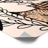 Linie zeichnend nahtloses Muster. Helle Farben. Vi Poster (Ecke)