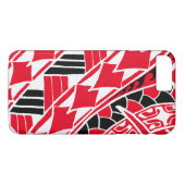 LinieEine rote polynesische Tattoo Case-Mate iPhone Hülle (Rückseite (Horizontal))