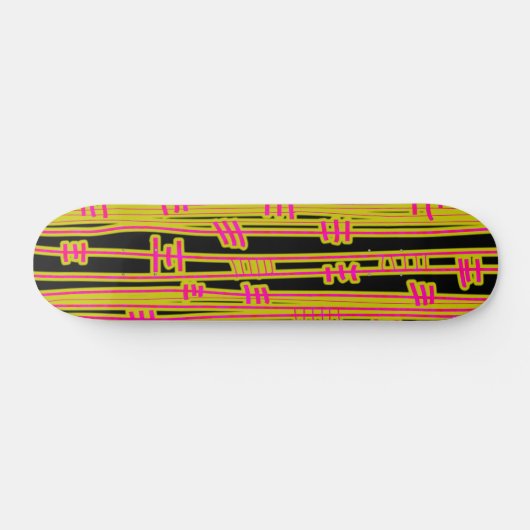 Linien Abstrakt - 02 - Retro Skateboard (Horizontal)