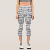 Linien Abstrakt Capri Leggings (Vorderseite)