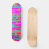 Linien Abstrakt Skateboard (Vorderseite)