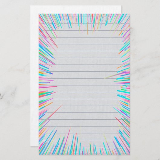 Linien Briefpapier (Vorne/Hinten)