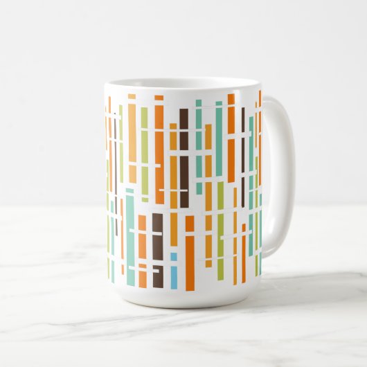 Linien der 70er Jahre Kaffeetasse (VorderseiteRechts)