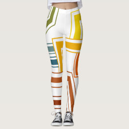 Linien der 70er Jahre Leggings